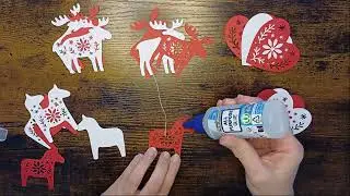 Skandinavische Weihnachtsanh&auml;nger plotten &ndash; DIY Deko aus Papier
