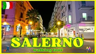 ✨️ Salerno,  Italy  2025 ✨️ 🇮🇹  [ 4K  ]    Walking Tour    #italy   #walkingtours