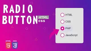 How to Create a Radio Button in HTML CSS | Custom Radio Button html css | membuat radio button html
