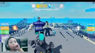 Roblox with Papa - Playing Muscle Simulator