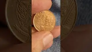 Cunho marcado no anverso / 25 centavos 2013. #coin#moeda#moedacomdefeito