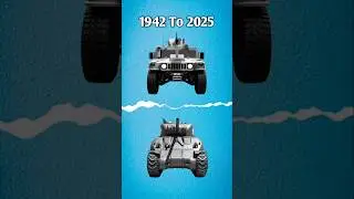 The Epic Evolution of U.S. Military Tanks & Humvees! from 1942 To 2000s #shorts #tanks