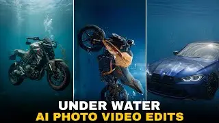 Trending under water bike reels video editing | Under water bike reels video tutorial