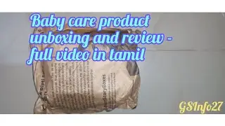 Baby care product unboxing and review - full video in tamil #sbo #sbotvm #parttimejob