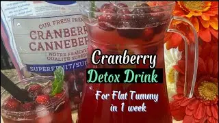 Unforgettable Cranberry Detox Juice with ACV| Sugar Free Drink|Many Health Benefits | Keto Recipes