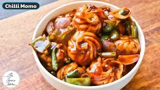 Chilli Momo Recipe | Indo-Chinese Starter Recipe | Veg Chilli Momo ~ The Terrace Kitchen