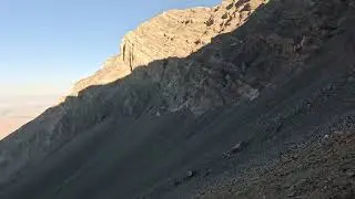 Mt. Donaldson Idaho, Going Up The Rock Scree To The Headwall