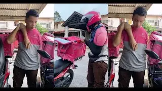M&rsquo;sian Food Delivery Rider Who Lost Arm in Accident Wears a Prosthetic One to Not Scare Customers