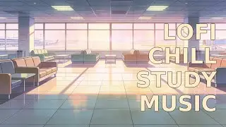 Chill Lofi &bull; 80s Anime Airport Lounge ✈️ Pastel Ambience for Deep Focus & Relaxation