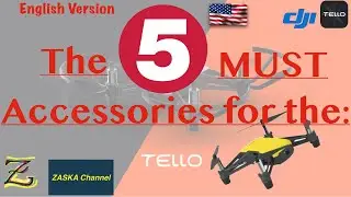 DJI Tello Best Accessories for a Beginner - English Version