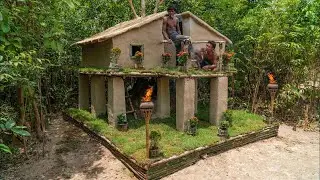 Build Incredible Twin Modern Mud Villa House For Shelter The Rain