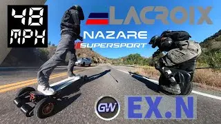 High Speed Esk8 EUC - 48 MPH - Gotway EXN - Eskate - Electric Skatebaord - Longboard
