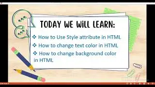 How to change text and background color in html #hindi #html5 #webdesigning #tech