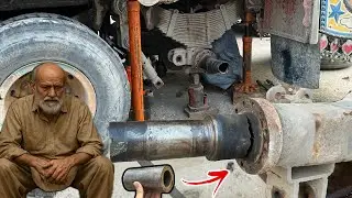 The Shredded Rear Wheel Axle Housing Repairing That Was Realistic Process of Alluring Mechanic