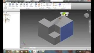 Inventor 05-06 Creating a Work Plane through an Edge Axis and at an angle to a Plane Planar Face