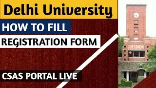 How to fill Du form 2022 || Delhi University CSAS portal launched || #cuet #duadmissions2022