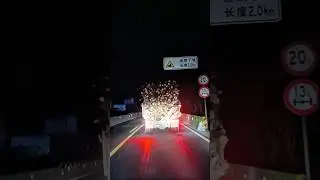 Night in Rural China: Timber Truck in Xixiang 🌙 中国西乡县夜晚木材运输卡车🚚