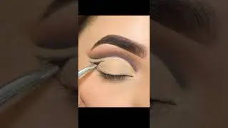 #shorts Full cut Crease eye makeup || Bridal Double cut Crease eyes |Smokey Glitter cut Crese #eyes