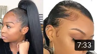 Sleek Ponytail, Bun, and Edges Compilation | 2019 Hairstyles | Ponytail Shoppe