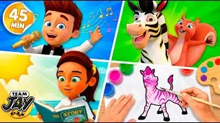 🌟🎉 THE BEST OF TEAM JAY! ⚽✨ 45 Minutes of Fun, Music & Big Moments 🌈 Team Jay Videos for Kids
