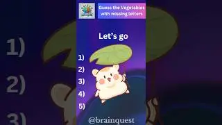🤫Can you guess these Vegetables with their missing letters🙄 | #education #challenge #quiz #trivia