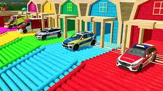 TRANSPORTER MAN TRUCKS WITH MERCEDES, BMW, RENAULT MEGANE, MERCEDES SPRINTER, FAHRTEC AMBULANCE !