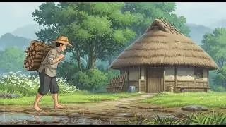 Peaceful Rainy Village Life | Relaxing village life trip | Slow Living Ghibl