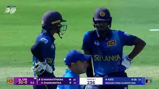 Mahavithana with the timing! | Afghanistan U19 v Sri Lanka U19 | DP World Men's U19 Asia Cup 2025