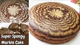 5th YouTube Anniversary Celebration Eggless Marble Cake / Zebra print cake /घर की चीजों से बनाएं केक