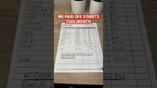 Update my #debt tracker with me! #shorts #budget #money