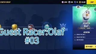 Starter circuit race with bonus P.olaf | Disney Speedstorm PART-3 #racing #combat #mission #disney 