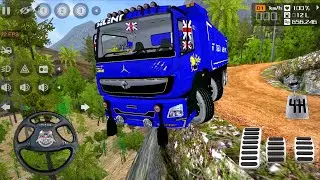 12 Wheeler 6x6 Power Full Truck Stones Transport Driving In Off-road | Latest Off-road Gameplay 