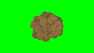 Cartoon explosion green screen with project file - 1 (After effect)