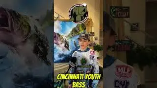 Cincinnati Youth bass club at the Tri-State Fishing and Outdoor Show in Lawrenceburg, Indiana