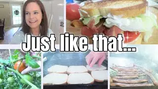 COOKING BLTs ON THE BLACKSTONE & CLEANING IT! | SOUTHERN FAMILY VLOG