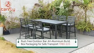 Rust-Free Outdoor Bar: All-Aluminum Build Box Packaging for Safe Transport   TFBD-633