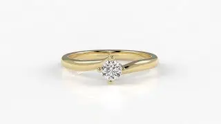 SB0062 Bespoke Designed Solitaire Diamond Engagement Ring