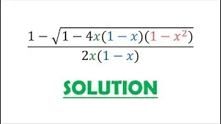 Solution 89: Closed Form of a Generating Function