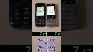 Nokia 5130 vs Nokia 6300 boot speed