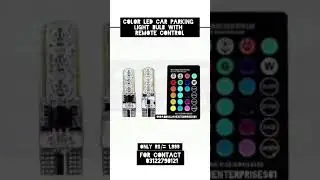 Multi Color LED Car Parking Light Bulbs With Remote Control #car #lcd #remote #enterprises