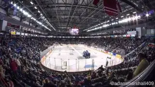 Meridian Centre - 4K Timelapse - Niagara Ice Dogs - Dec 31 2015