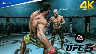 UFC 5 PS5 - Vitor Belfort vs Anderson Silva [O SPIDER] GAMEPLAY 4K 60 FPS!