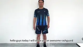 Try on our brand RISEPECT bjj mma RASH GUARD