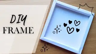 3D Photo Frame DIY with paper | Easy frame tutorial with measurements