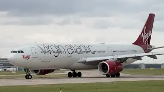 Virgin Atlantic Airbus A330-300 Departure | Manchester Airport