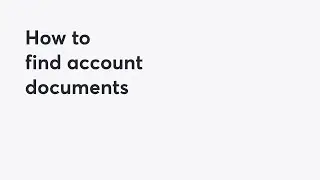 How to Find Your PC Money Account Documents with audio description | PC Financial