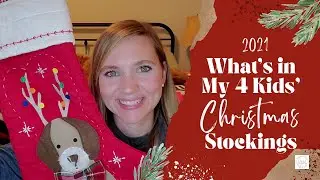 What's In My 4 Kids' Christmas Stockings 2021 // Stocking Stuffer Ideas for Kids Ages 9, 7, 6, & 4