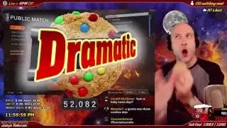 Dramatic Cookie During a GameDojo Live Stream! Get Your Drama On!