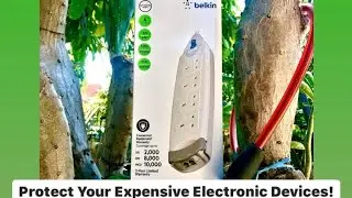 PROTECT YOUR EXPENSIVE ELECTRONIC DEVICES with Belkin Advance Series Surge Protector! (F9H410SA2M)