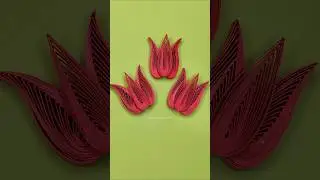 DIY Paper Quilling Flower Tulips: Simple & Stunning Craft Idea #quilling #art #diy